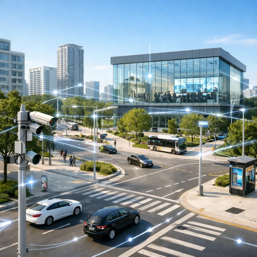 it indicate the smart cities with camera and other quality of life changes